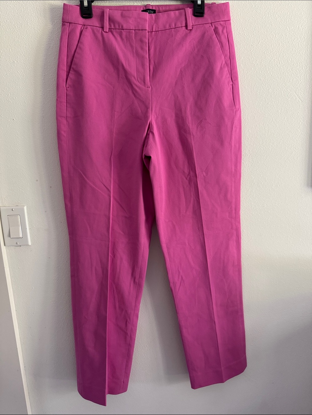 Women’s J.Crew Pink Tailored Ankle Pants 10 Tall (M)